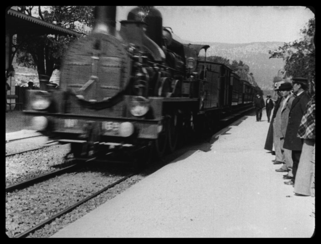 Arrivée d’un train à la Ciotat, 25 janvier 1896.