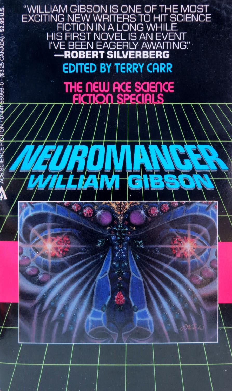 Couverture du roman *Neuromancer*, écrit par William Gibson en 1984